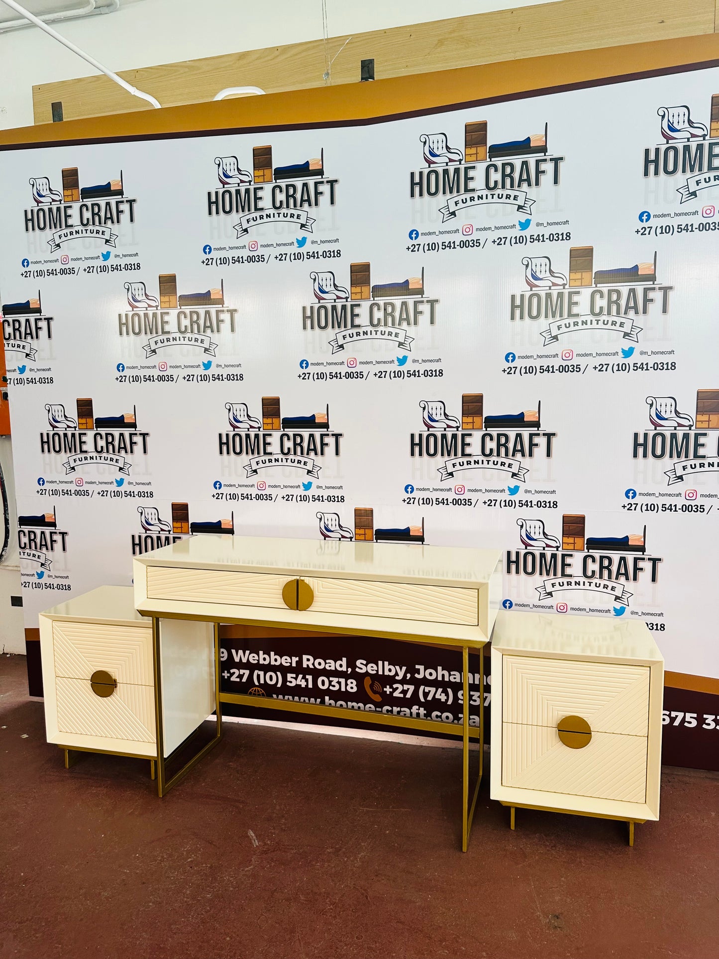 2 Drawer Pedestals and 2 Drawer Dresser