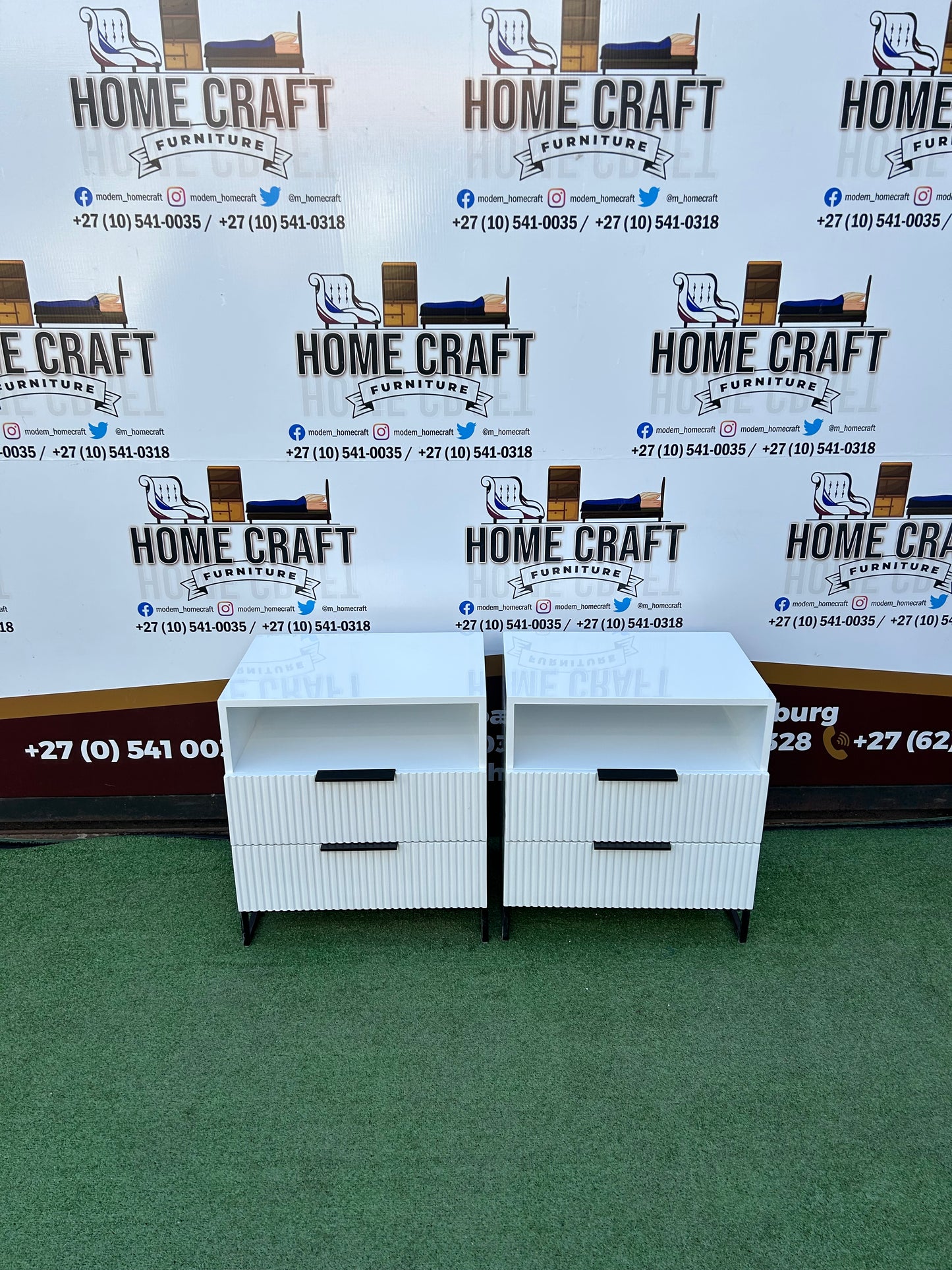 2 Drawer Pedestals x 2 (Top Shelf)