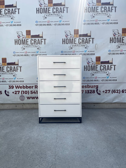 Plush Chest of Drawers ( White & Black )