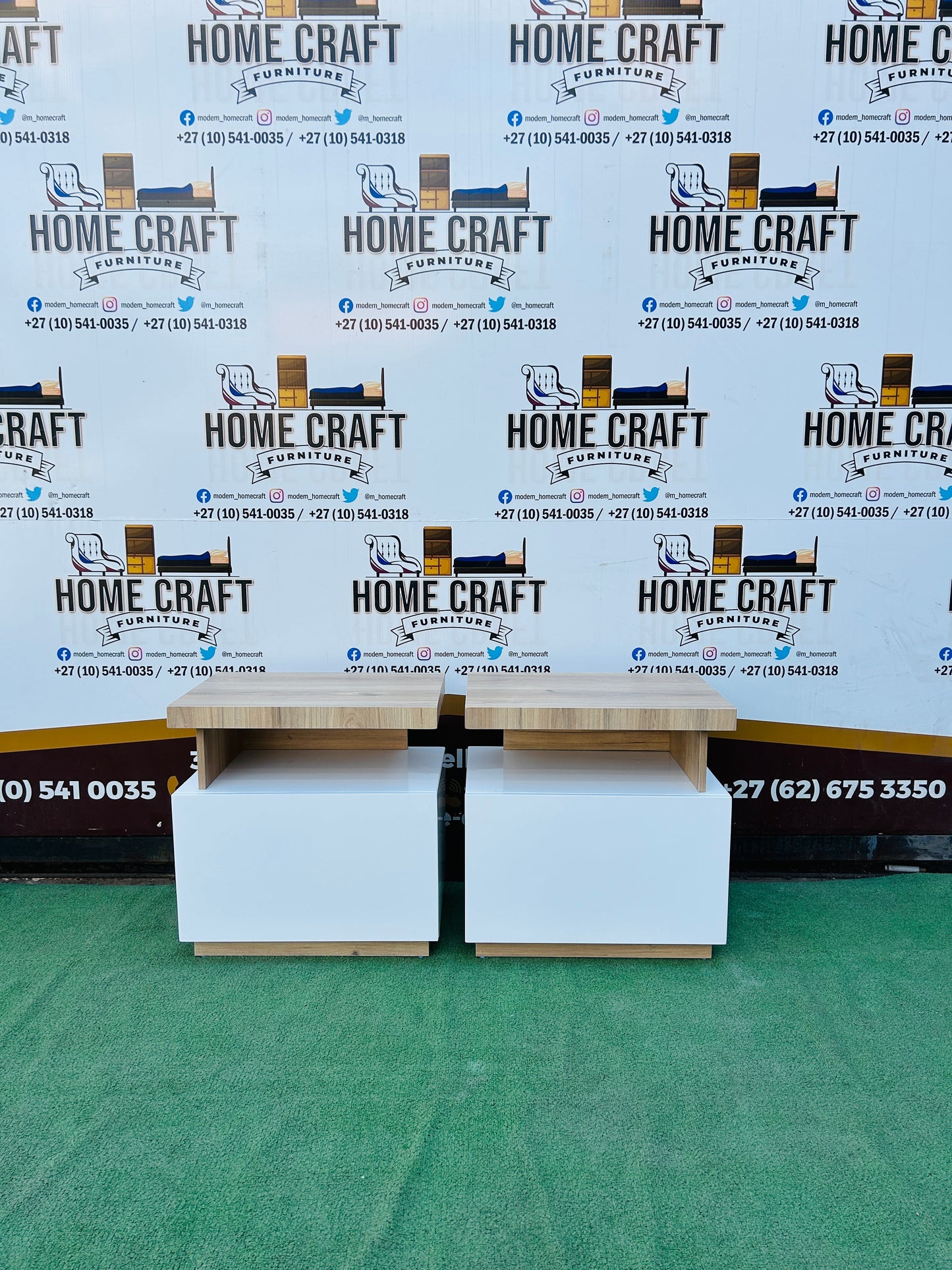 Nokwazi Mtshali - 1 Drawer Pedestals x 2 (Savannah Wood Verandah)