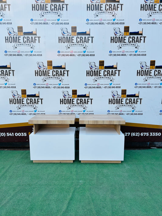 Nokwazi Mtshali - 1 Drawer Pedestals x 2 (Savannah Wood Verandah)