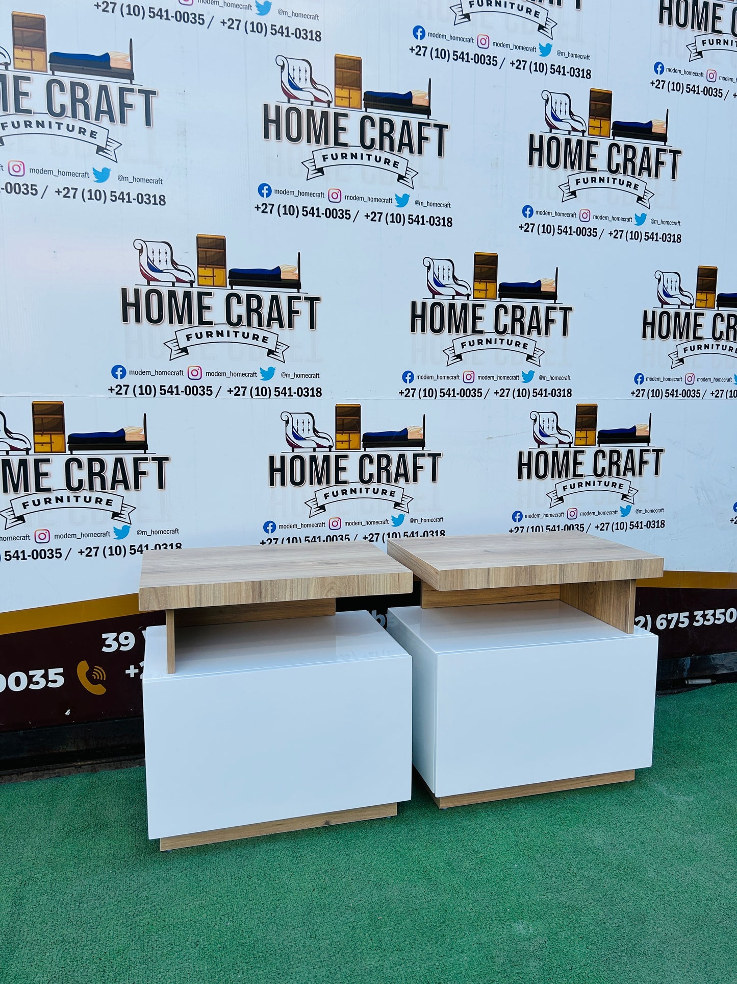 Nokwazi Mtshali - 1 Drawer Pedestals x 2 (Savannah Wood Verandah)