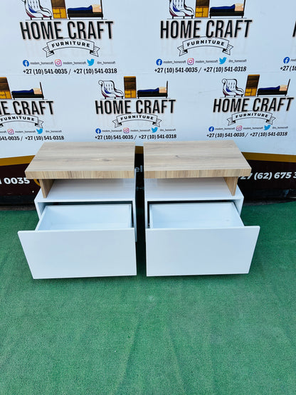 Nokwazi Mtshali - 1 Drawer Pedestals x 2 (Savannah Wood Verandah)