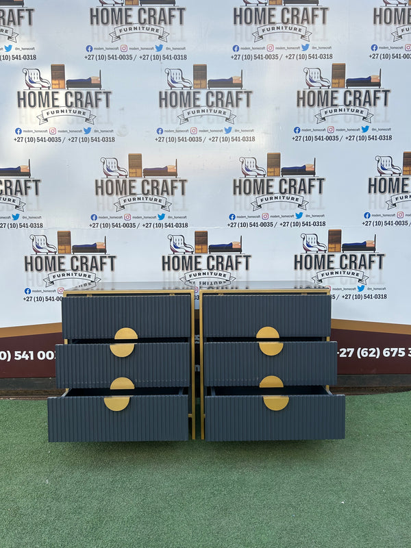 3 Drawer Pedestals x2