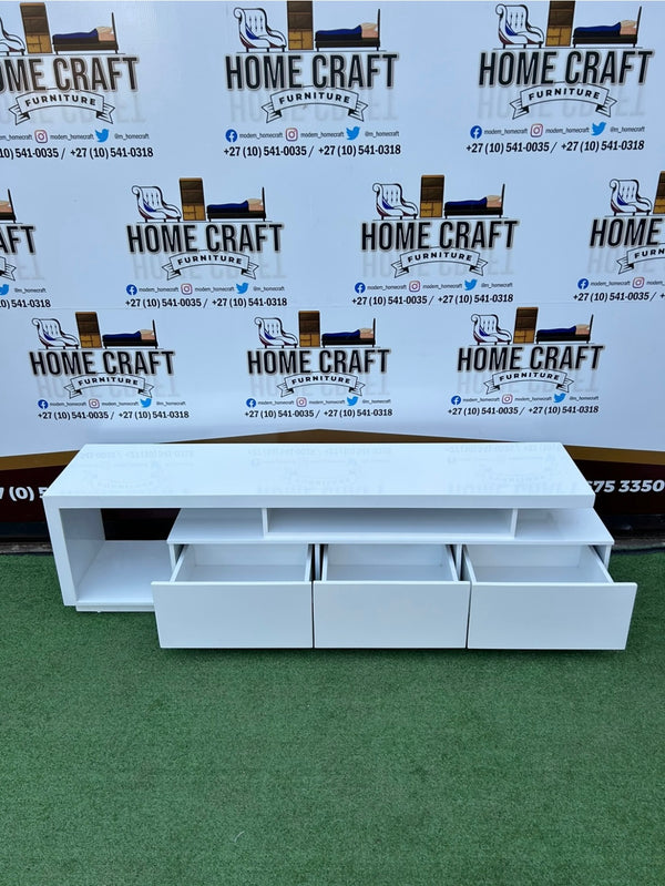 Roy 200 - Left or Right Sub Hoover Tv Stand - White