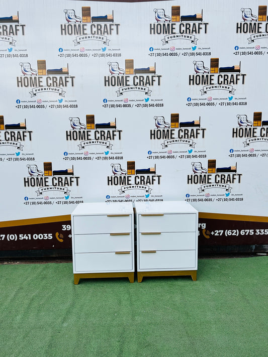 Mfundo (Pine) - 3 Drawer Pedestals - With Flat Handles