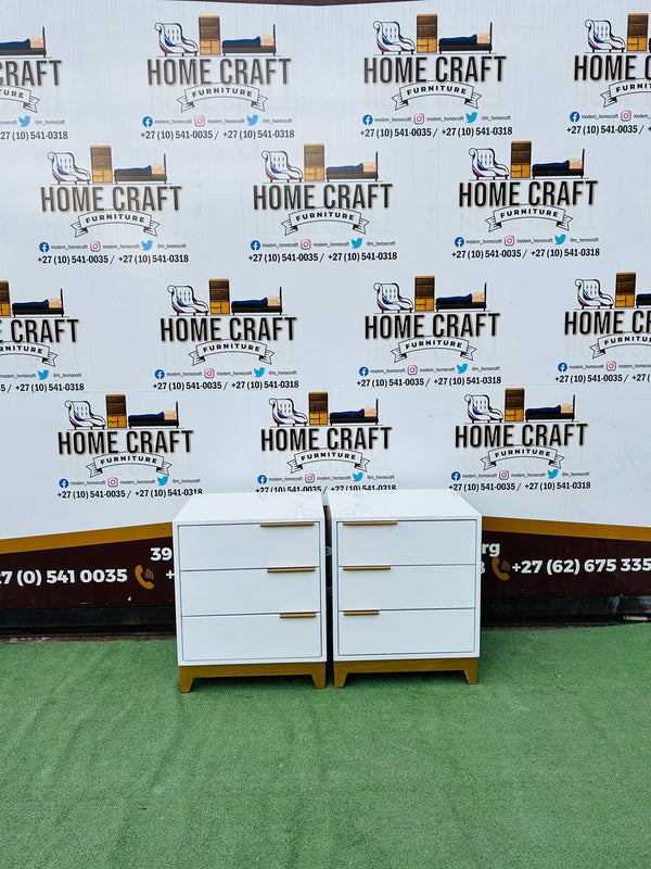 Mfundo (Pine) - 3 Drawer Pedestals - With Flat Handles