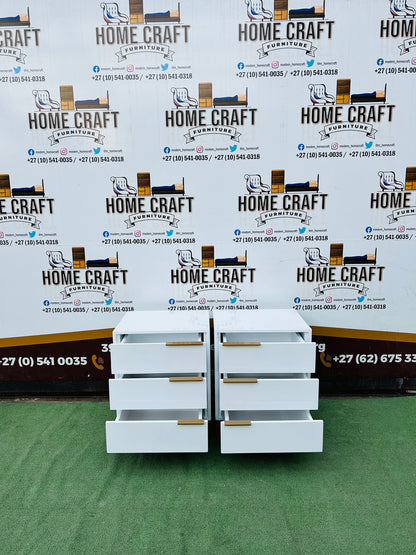 Mfundo (Pine) - 3 Drawer Pedestals - With Flat Handles