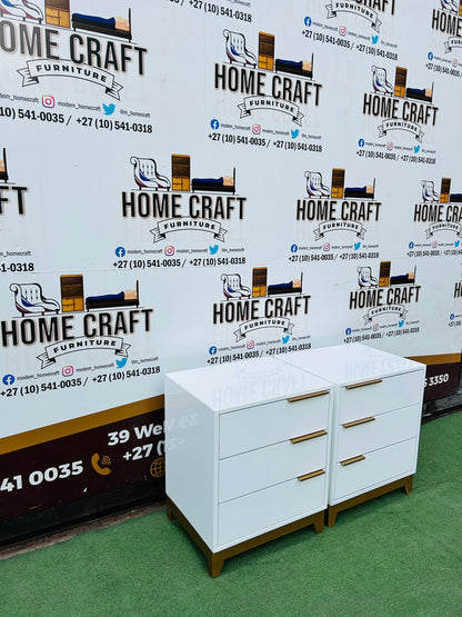 Mfundo (Pine) - 3 Drawer Pedestals - With Flat Handles