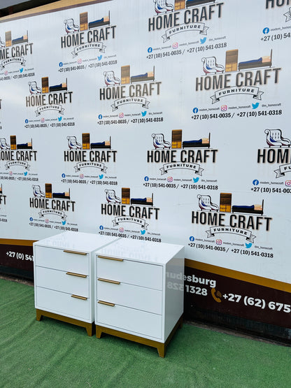 Mfundo (Pine) - 3 Drawer Pedestals - With Flat Handles