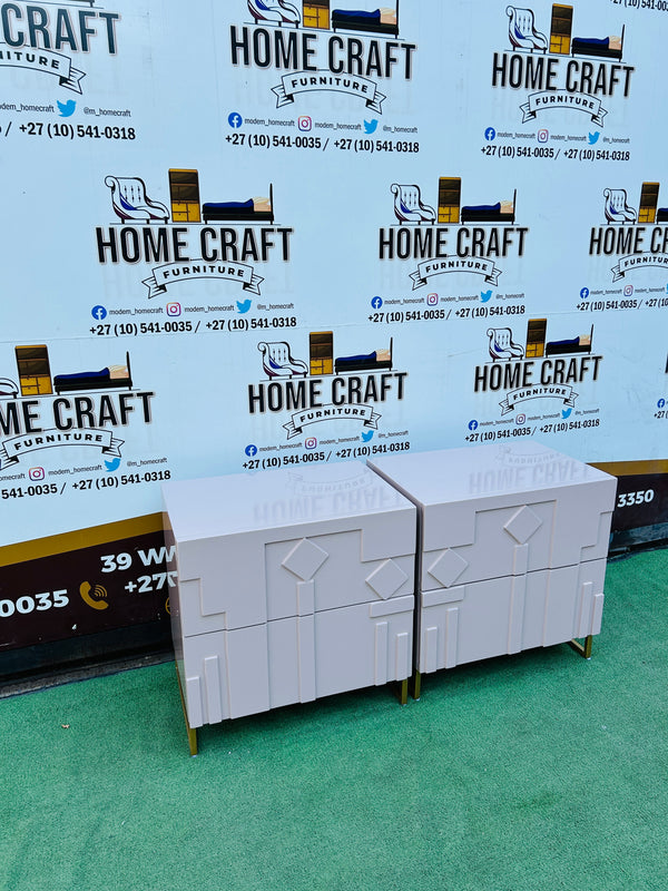 Refilwe - 2 Drawer Pedestals Pyramid Design