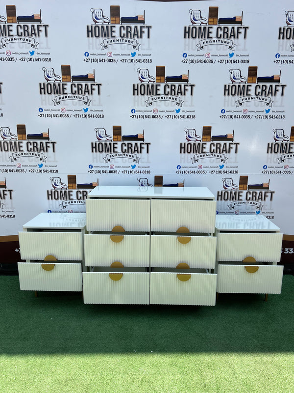 Chest of Drawers and Pedestals x2