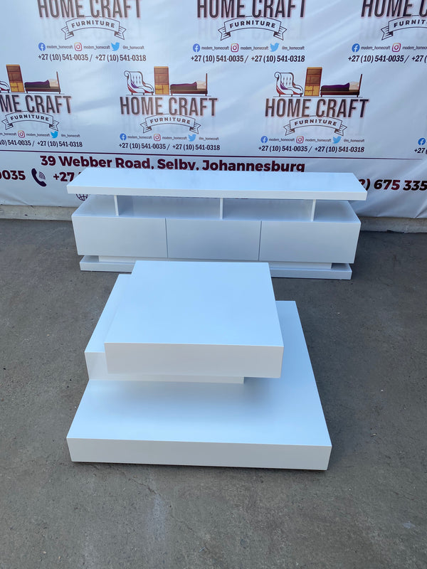 3 Drawer Tv Stand And Coffee Table Combo