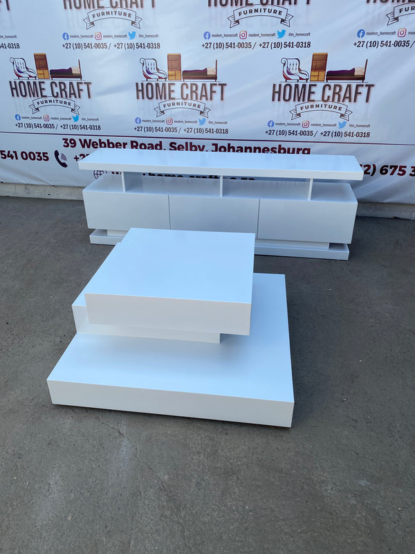 3 Drawer Tv Stand And Coffee Table Combo