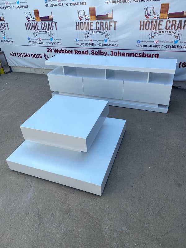 3 Drawer Tv Stand And Coffee Table Combo