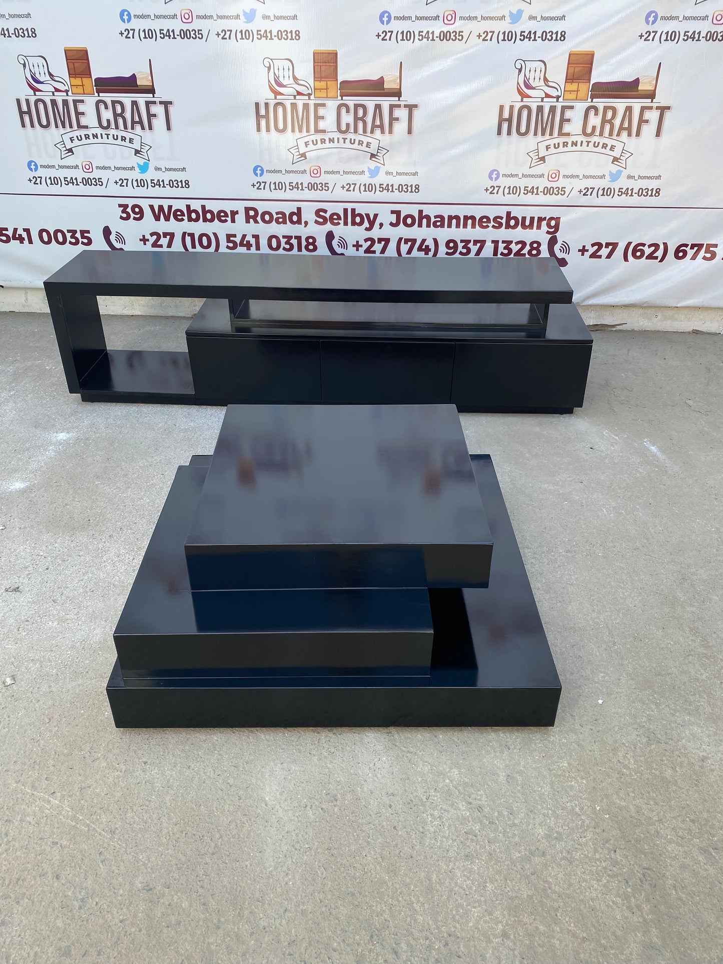 3 Drawer Tv Stand And Coffee Table Combo