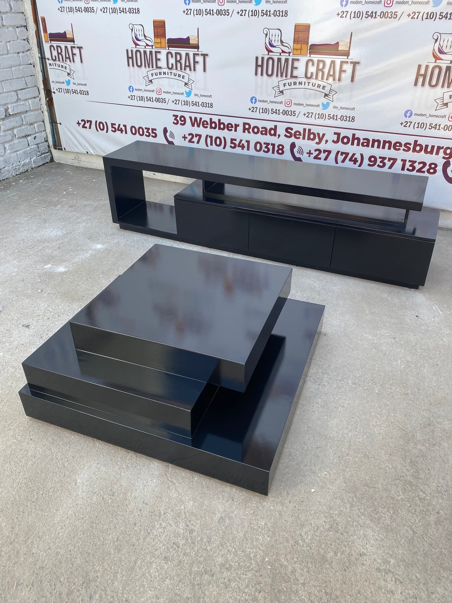 3 Drawer Tv Stand And Coffee Table Combo