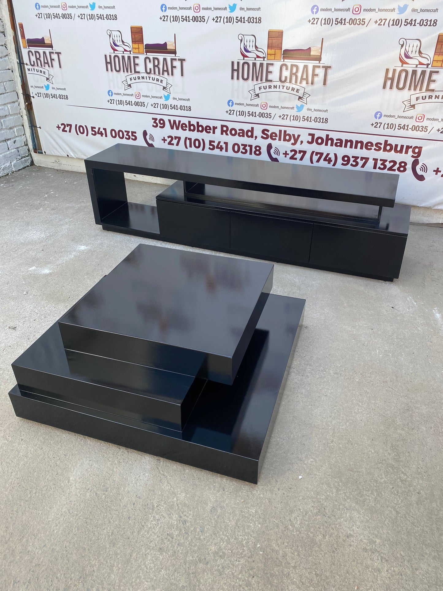 3 Drawer Tv Stand And Coffee Table Combo
