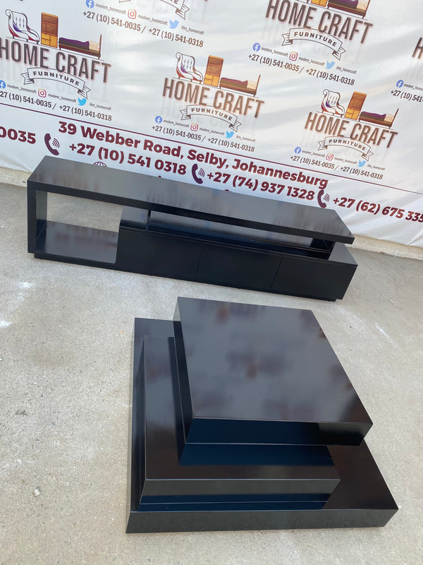 3 Drawer Tv Stand And Coffee Table Combo