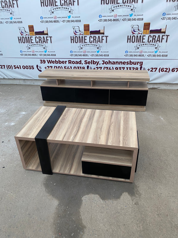 3 Drawer Tv Stand and Coffee Table Combo