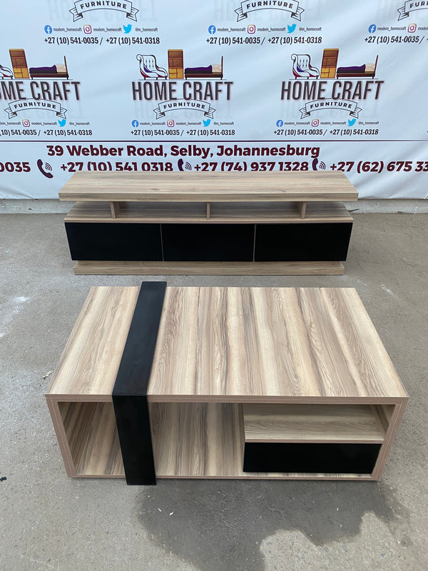 3 Drawer Tv Stand and Coffee Table Combo