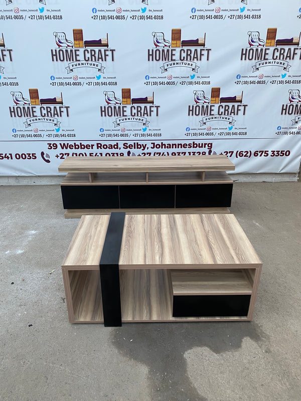 3 Drawer Tv Stand and Coffee Table Combo