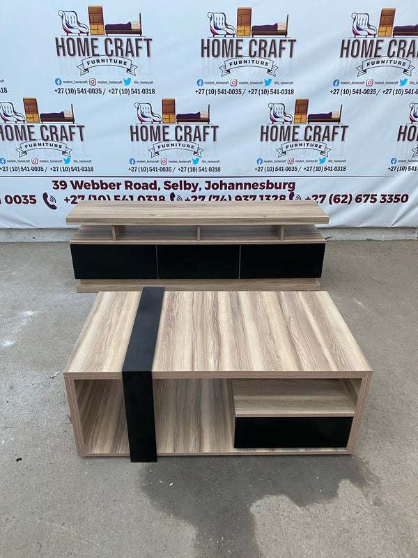 3 Drawer Tv Stand and Coffee Table Combo