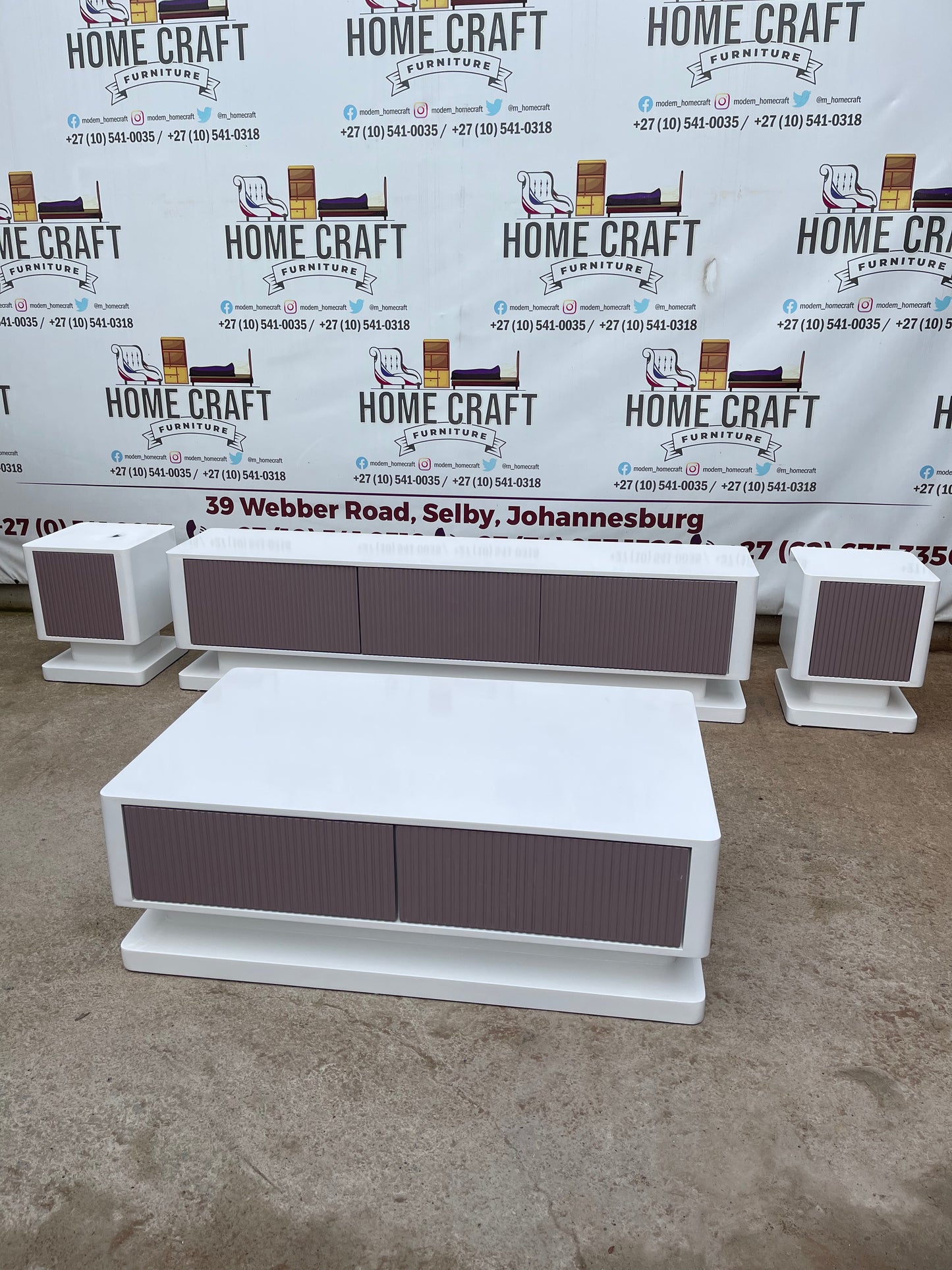 Tv Stand, Coffee Table and Pedestals