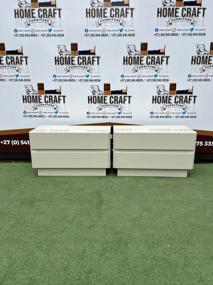 Plain 2 Drawer Pedestals