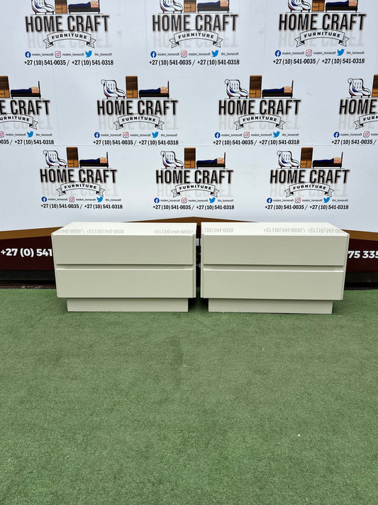 Plain 2 Drawer Pedestals