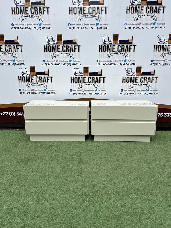 Plain 2 Drawer Pedestals