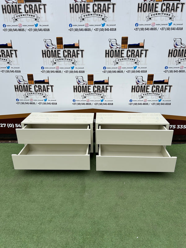 Plain 2 Drawer Pedestals