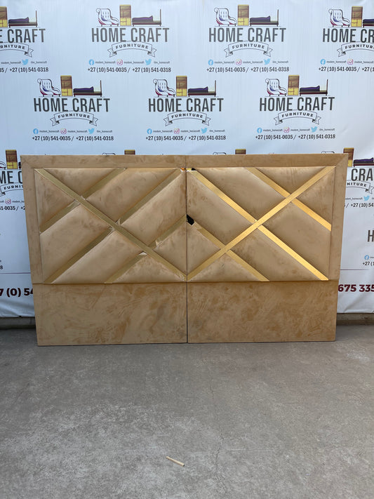 Queen Headboard With Acrylic Mirrors Extra Length