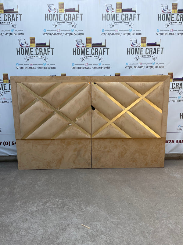 Queen Headboard With Acrylic Mirrors Extra Length