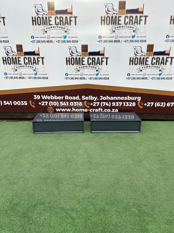 Floating 1 Drawer Pedestals x2