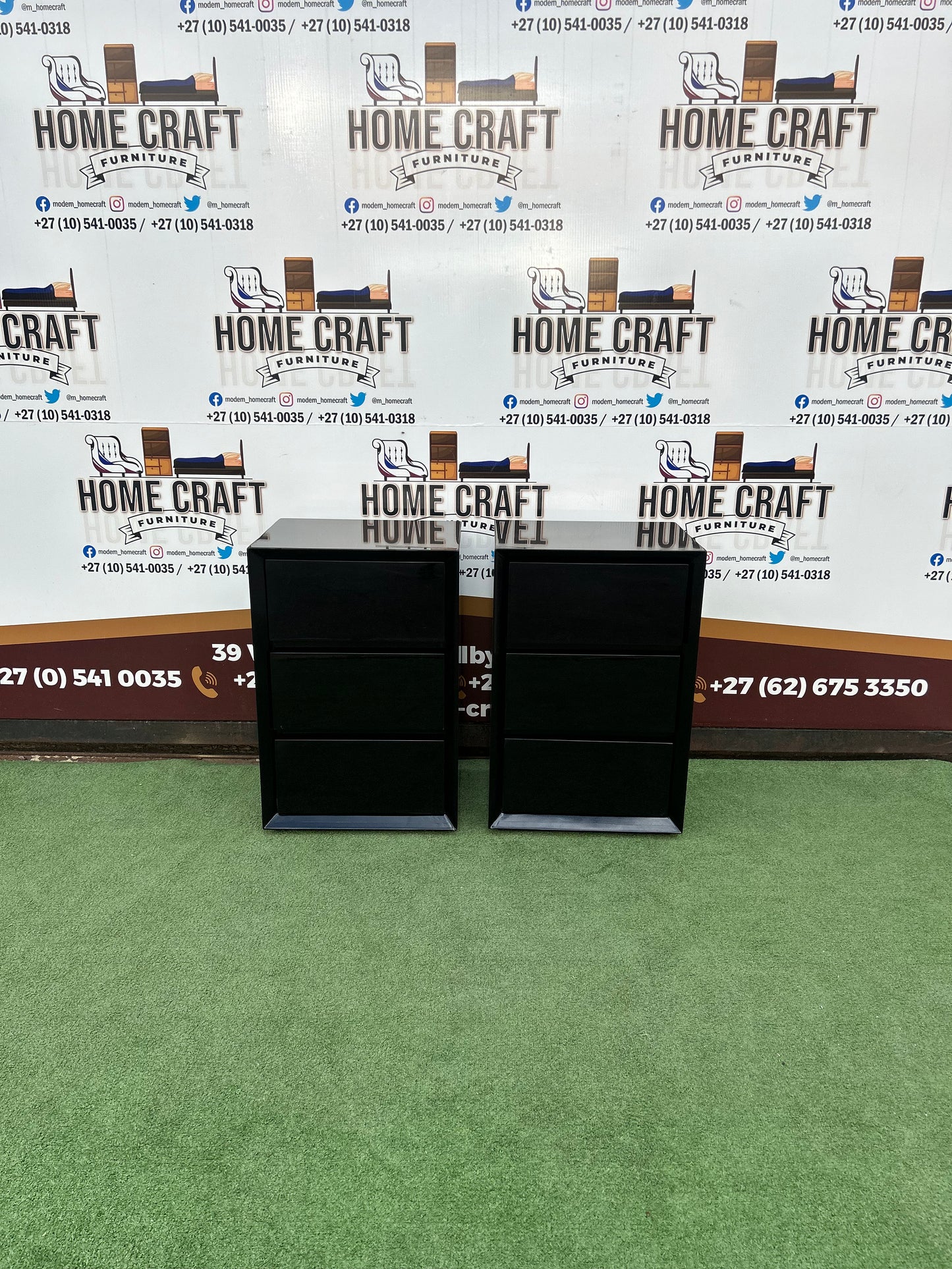 3 Drawer Pedestals x2
