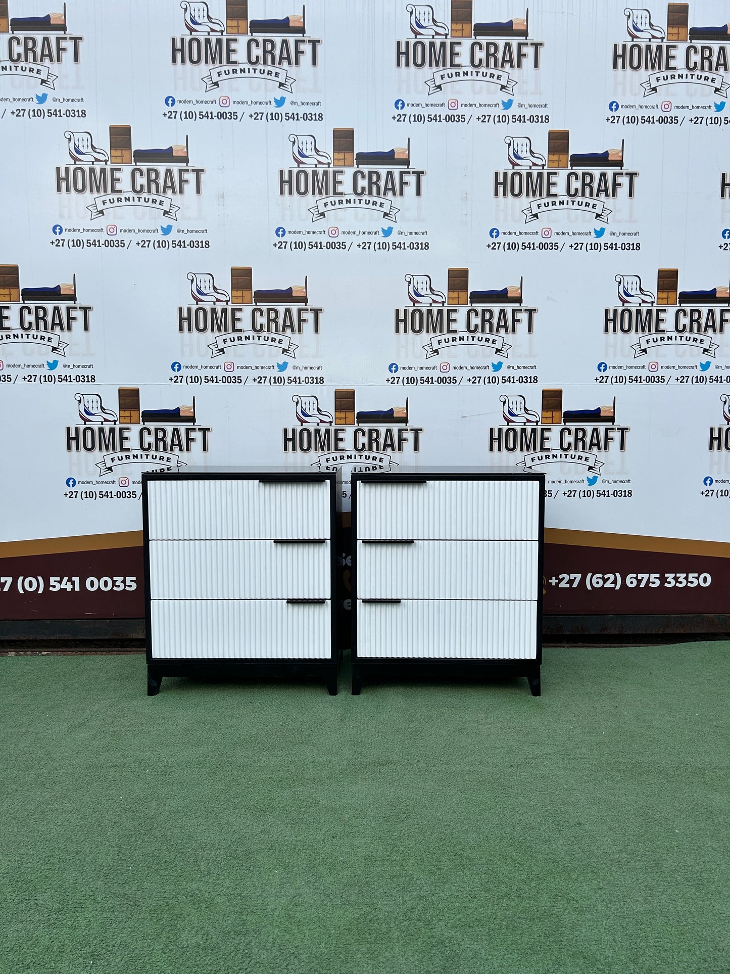 Ntombi - 2 Tone - 3 Drawer Pedestals x 2