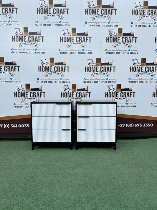 Ntombi - 2 Tone - 3 Drawer Pedestals x 2