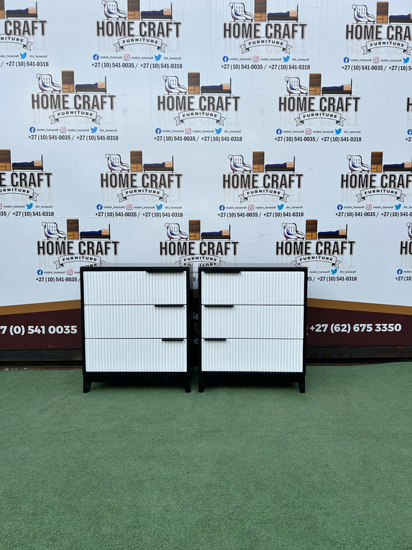 Ntombi - 2 Tone - 3 Drawer Pedestals x 2