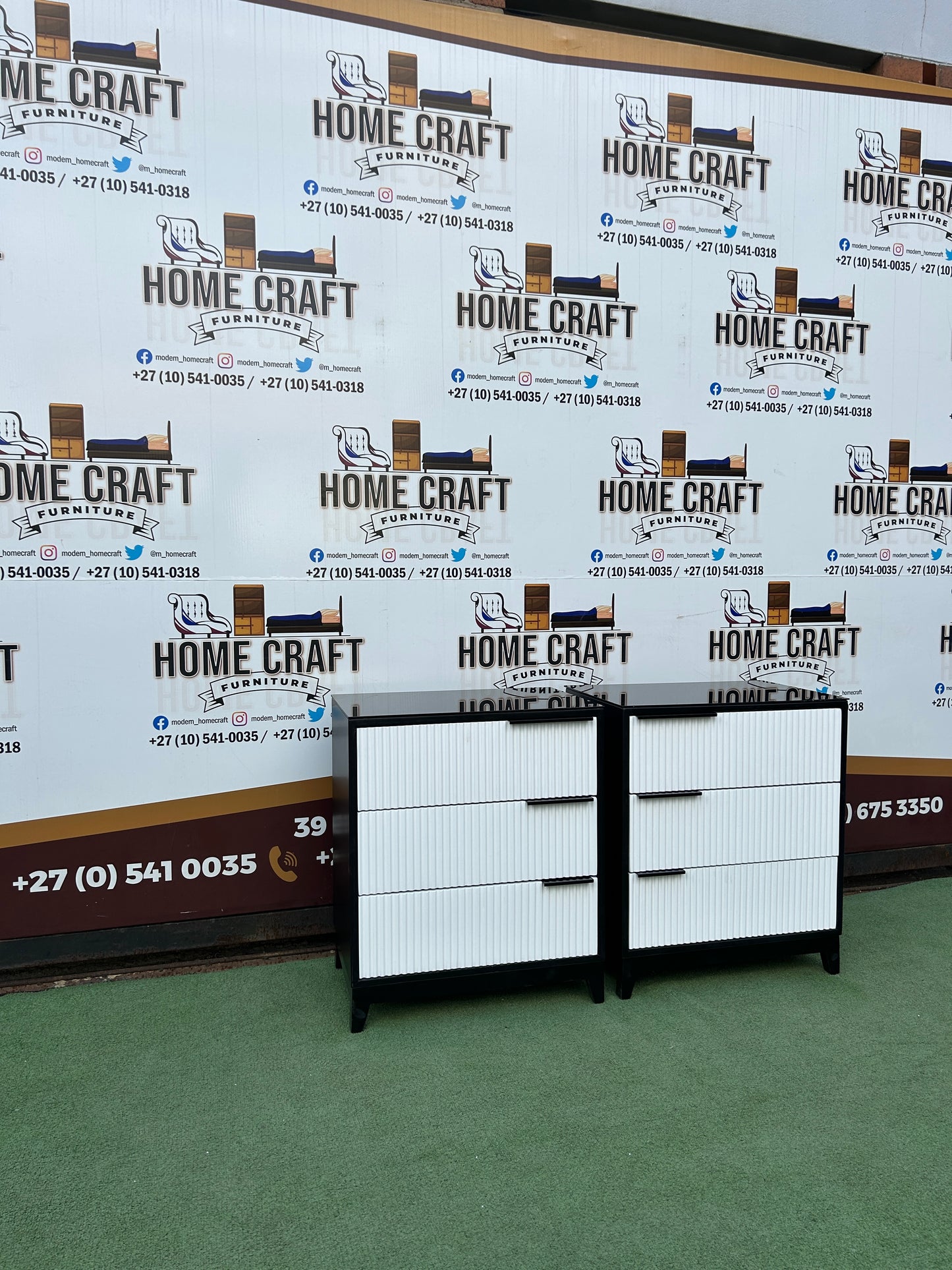 Ntombi - 2 Tone - 3 Drawer Pedestals x 2