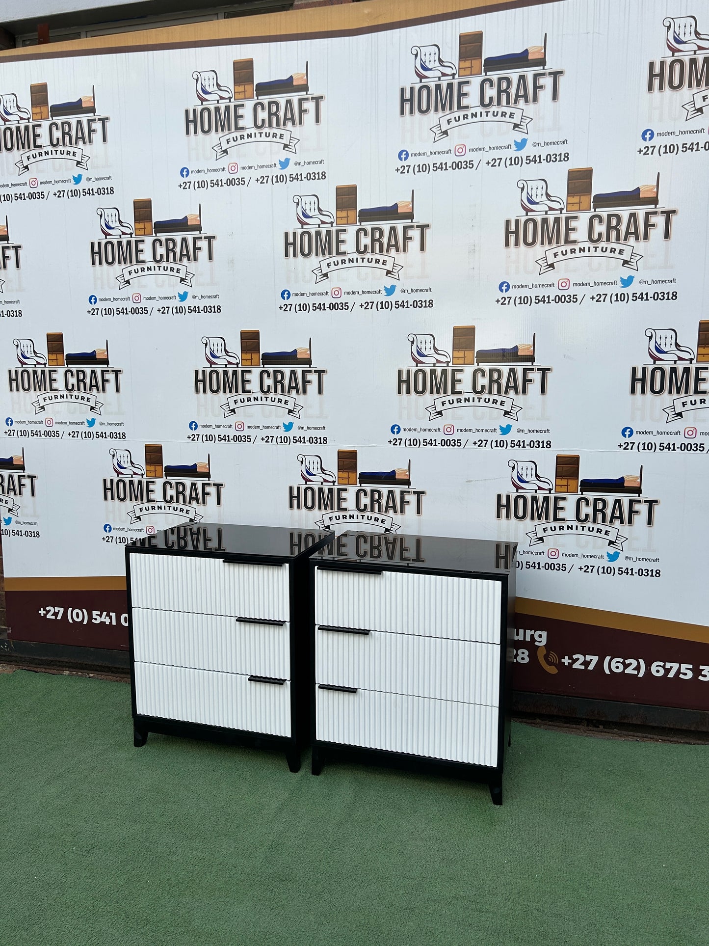 Ntombi - 2 Tone - 3 Drawer Pedestals x 2