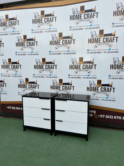 Ntombi - 2 Tone - 3 Drawer Pedestals x 2
