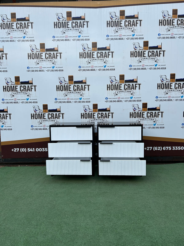 Ntombi - 2 Tone - 3 Drawer Pedestals x 2