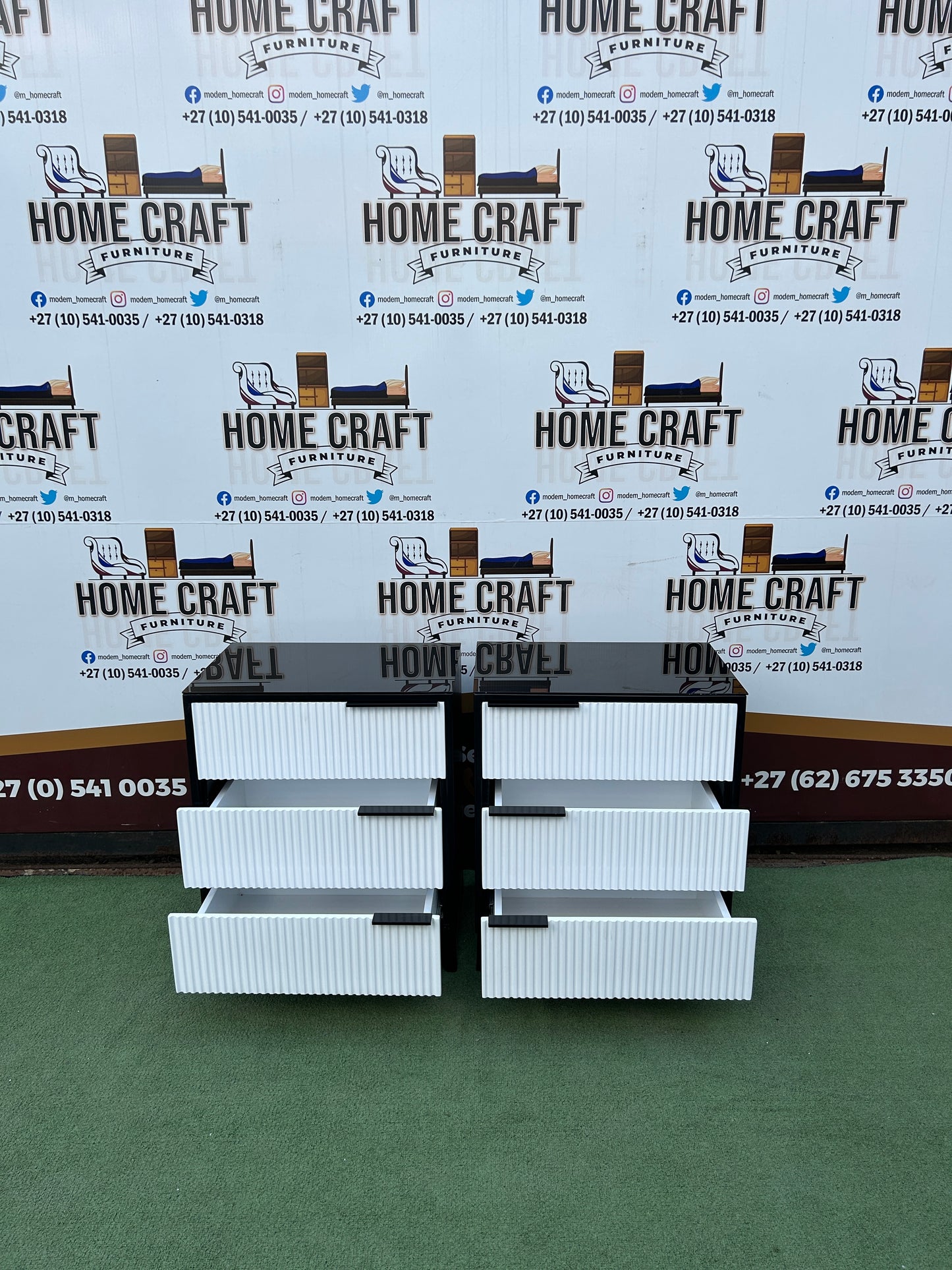 Ntombi - 2 Tone - 3 Drawer Pedestals x 2