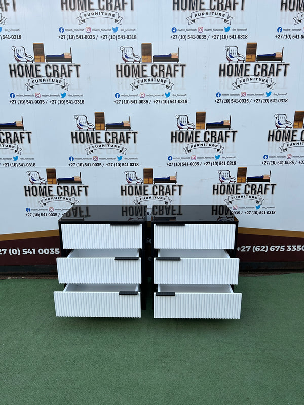 Ntombi - 2 Tone - 3 Drawer Pedestals x 2