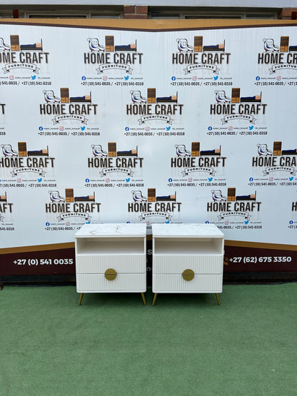 2 Drawer Pedestals with Top shelf