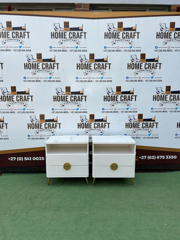 2 Drawer Pedestals with Top shelf