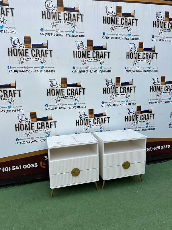 2 Drawer Pedestals with Top shelf