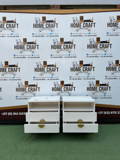 2 Drawer Pedestals with Top shelf