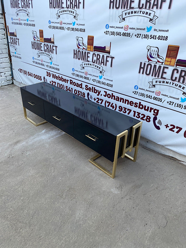 3 Drawer Steel Frame Tv Stand 1